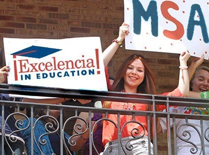 Students at UT Brownsville celebrate their Math and Science Academy